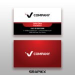 Red Creative business card template