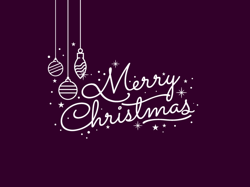 Merry Christmas Decorative Text