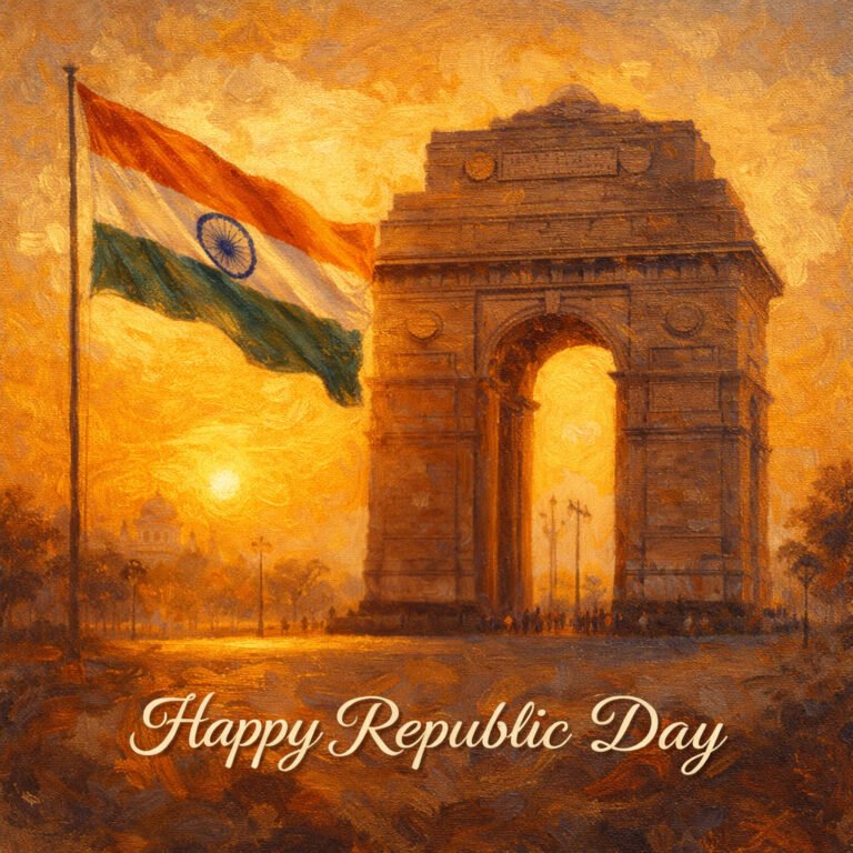 India Gate – Happy Republic Day Artwork