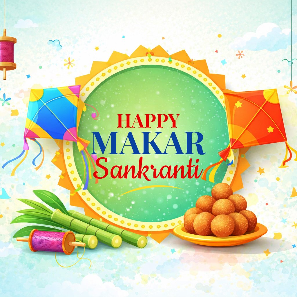 Makar Sankranti Wish design