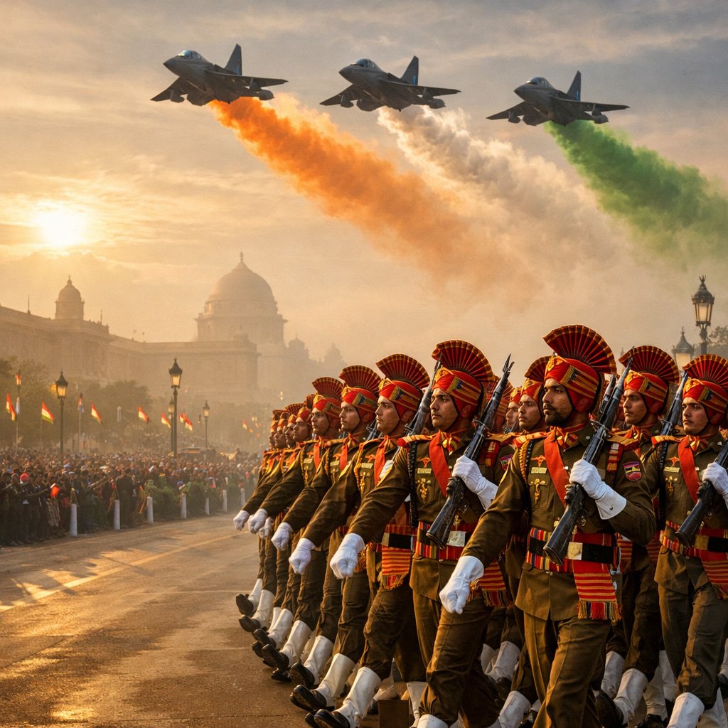 Republic Day Parade Image – Indian Army and Air Force Tribute