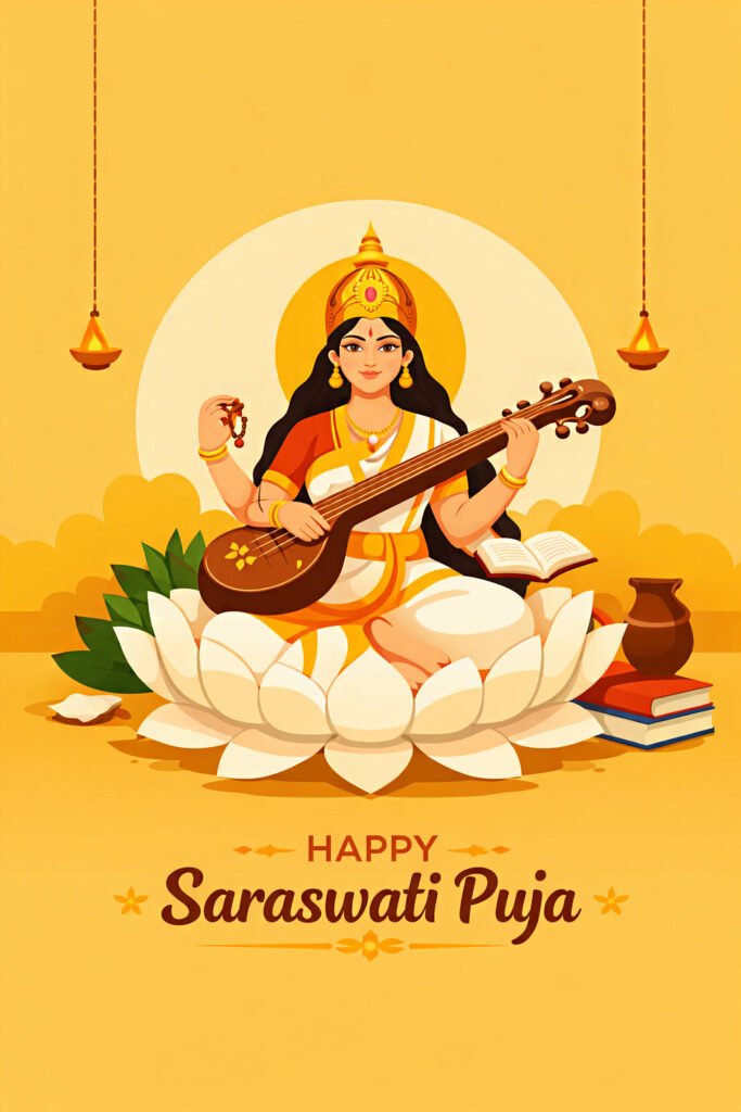 basant panchami goddess saraswati free image