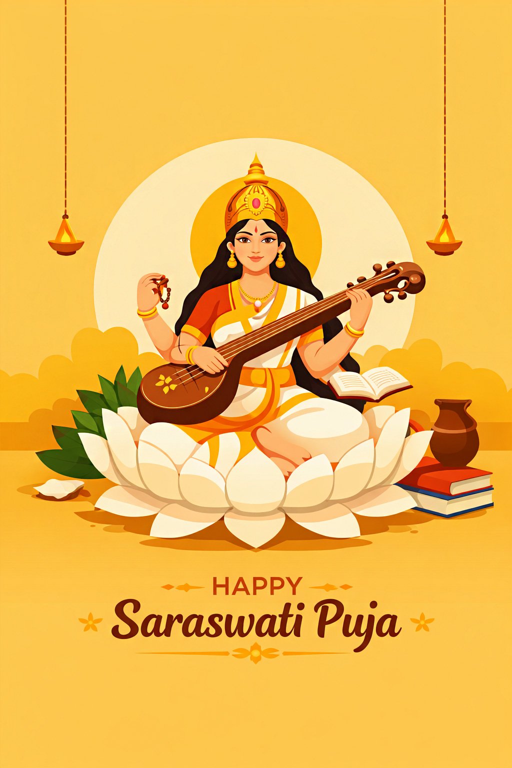 basant panchami goddess saraswati free image
