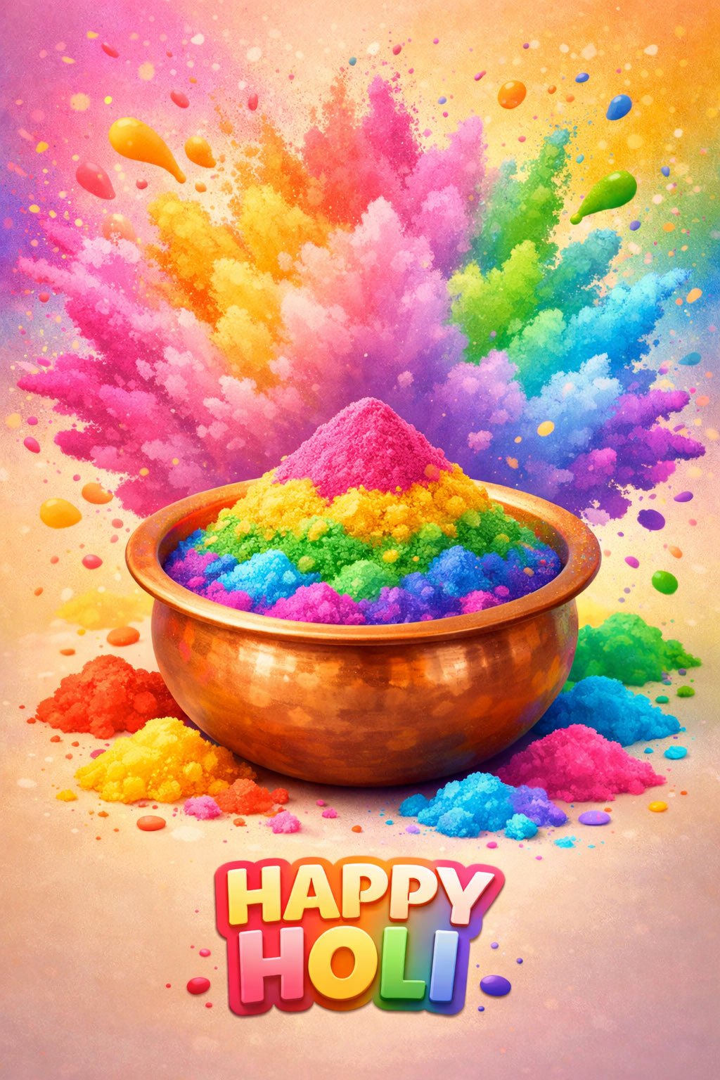Holi Festival Digital Artwork