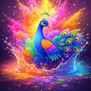 Holi Celebration Creative Color Art