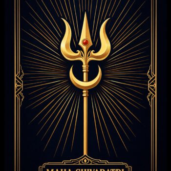 Maha Shivaratri Special Shiva Trishul Design-grapikx