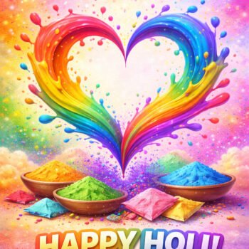 Happy Holi Color Splash Artwork